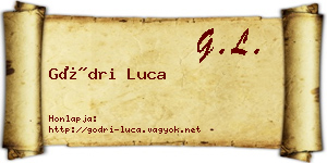 Gödri Luca névjegykártya